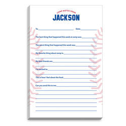 Baseball Fill In Camp Notepads